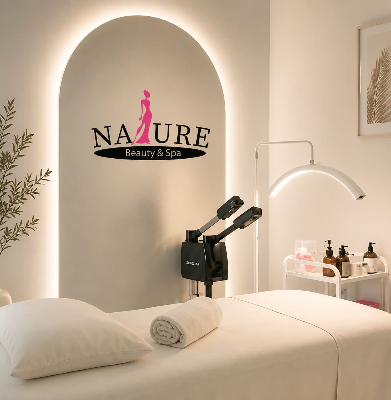 Intérieur du spa Nature Beauty Spa à Dakar